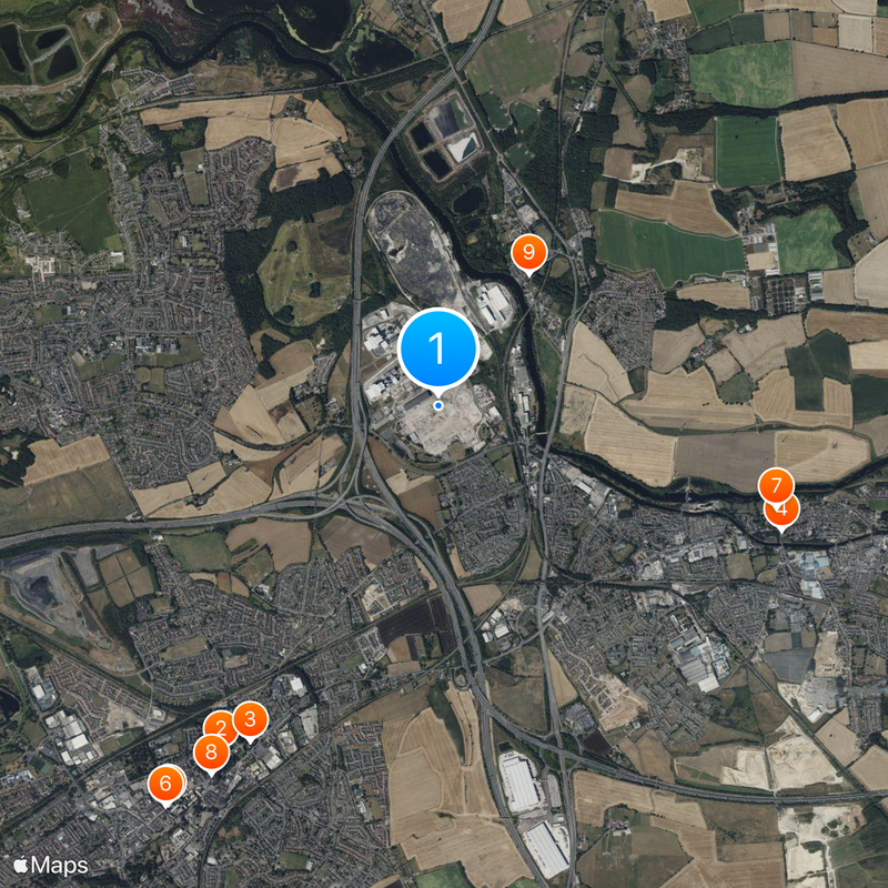 Ferrybridge power stations Map