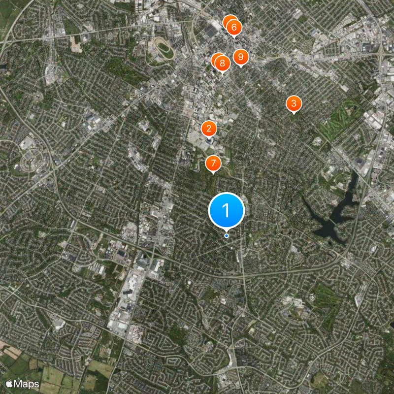 Bluegrass region Map