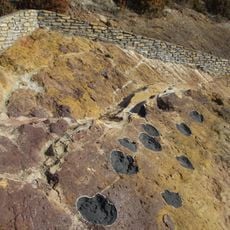 Yacimiento de icnitas de dinosaurio de Arén