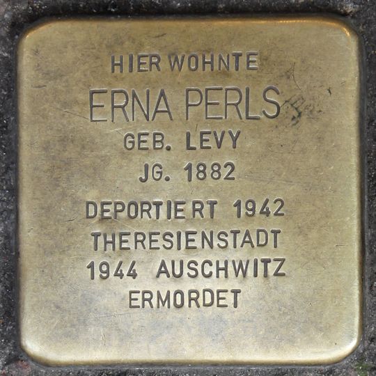 Stolperstein em memória de Erna Perls