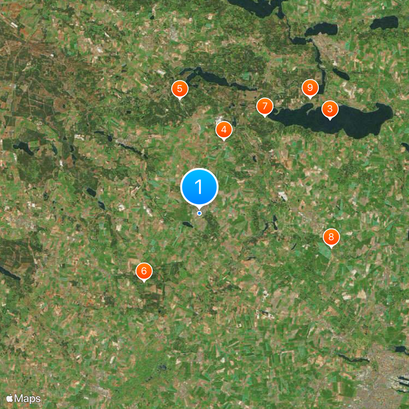 Brædstrup Map