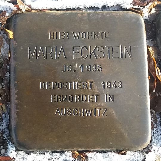Stolperstein à la mémoire de Maria Eckstein