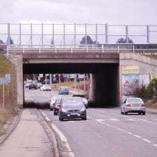 Bridge of D1 highway over Uhříněveská street