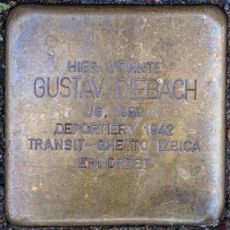 Stolperstein dedicated to Gustav Diebach