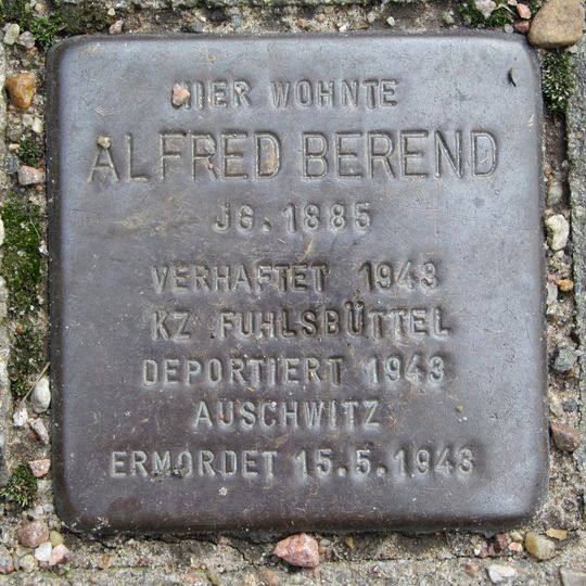 Stolperstein en memoria de Alfred Berend