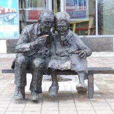 Para Kaszubów na ławce