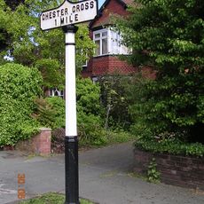 Milepost To Chester Cross 300 Metres South West Of Overleigh Roundabout
