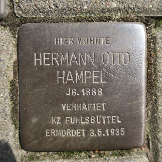 Stolperstein en memoria de Hermann Otto Hampel