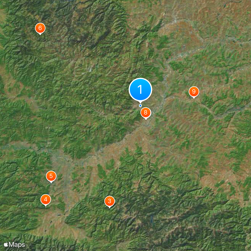 Distretto di Alba Mappa
