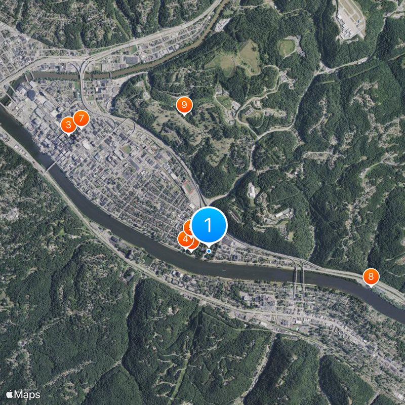 West Virginia State Capitol Map