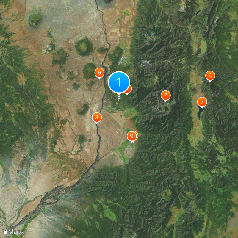 Contea di Taos Mappa