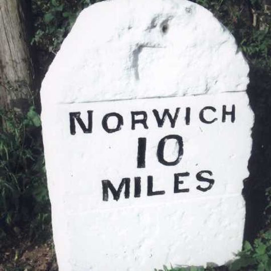 Milestone, 15yds S of jct with Garveston & Barnham Broom roads