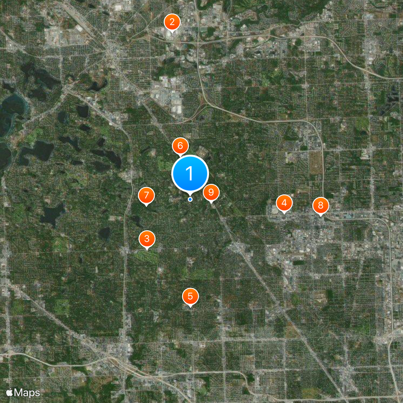 Cranbrook Educational Community Mappa