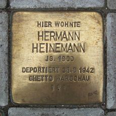 Stolperstein à la mémoire de Hermann Heinemann
