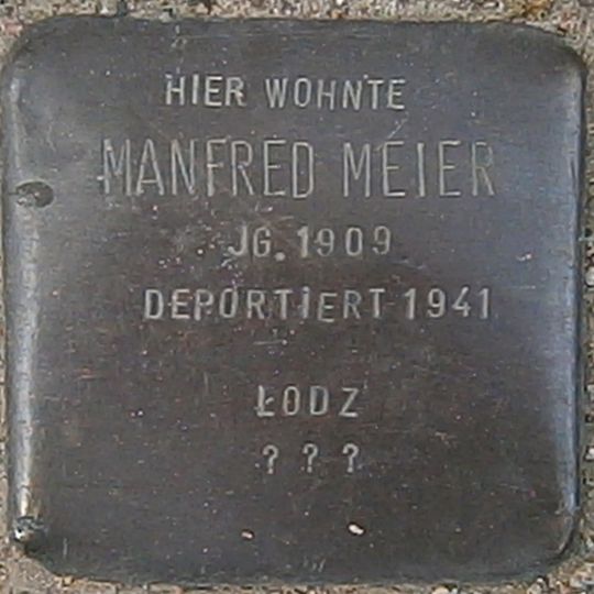 Stolperstein en memoria de Manfred Meier