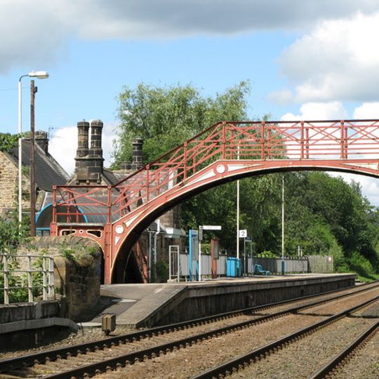 Footbridge at Riding Mill railway station