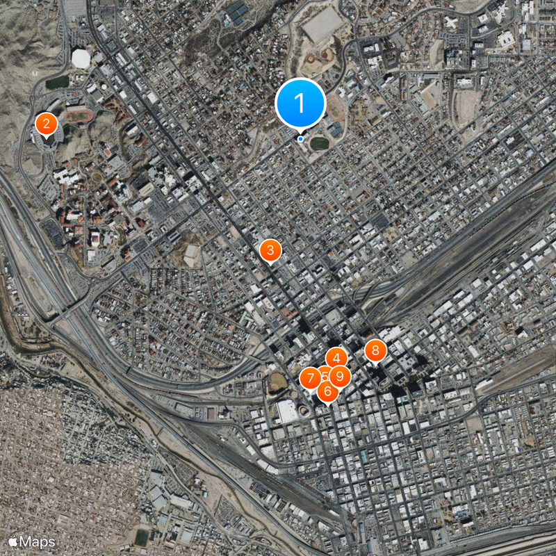 El Paso High School Map