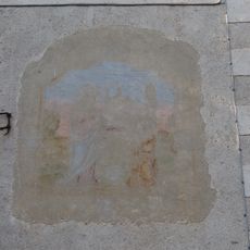 Mural, obra de arte, iglesia de culto católico