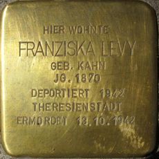 Stolperstein à la mémoire de Franziska Levy
