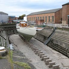 Dry Dock South Of Engine House Including Crane