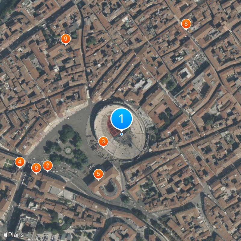 Arena de Verona Mapa