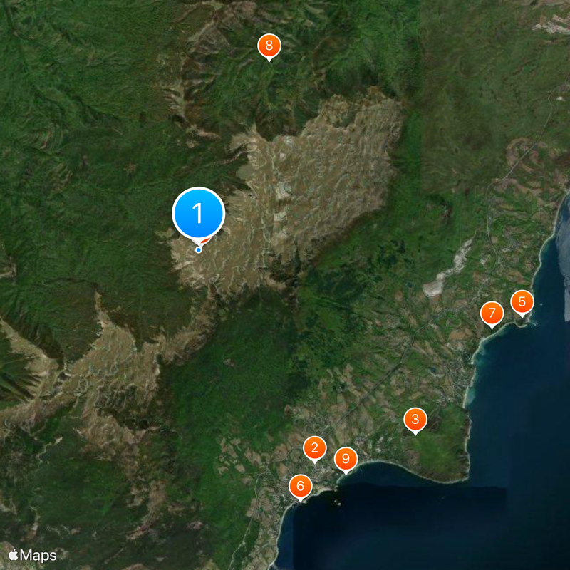 Crimean Mountains Map