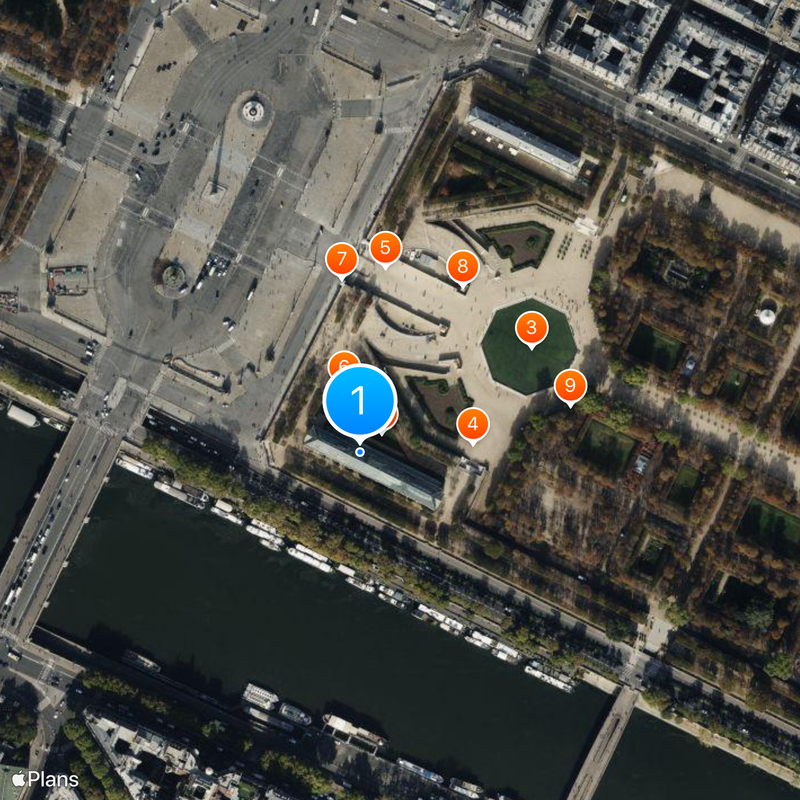 Museu Orangerie Mapa