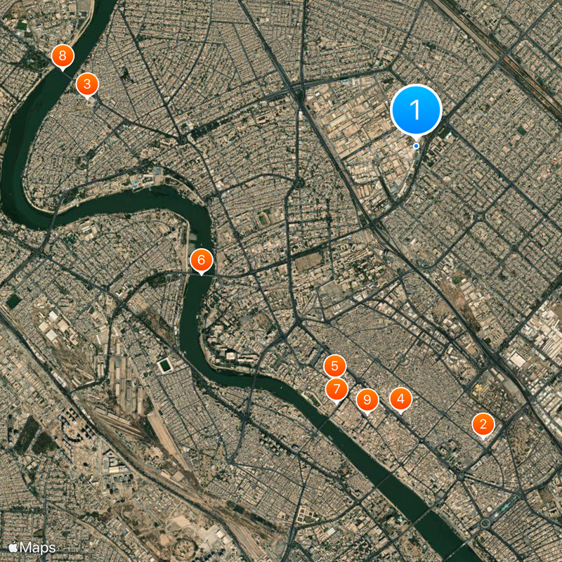 Al-Mustansiriya University Map