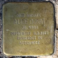 Stolperstein dedicated to Alice Donat