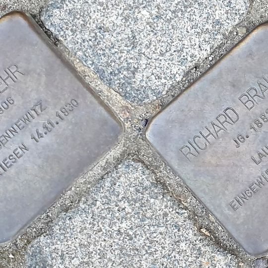 Stolperstein à la mémoire de Franz Otto Bähr