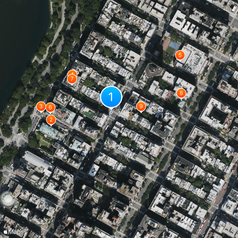 Carnegie Hill Map