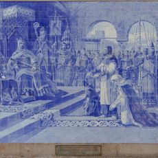 Egas Moniz apresentando-se, com a mulher e filhos, ao rei de Leão (século XII)