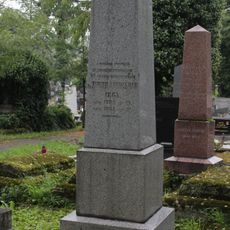 Cintorín ev. a. v. , hrob s náhrobníkom