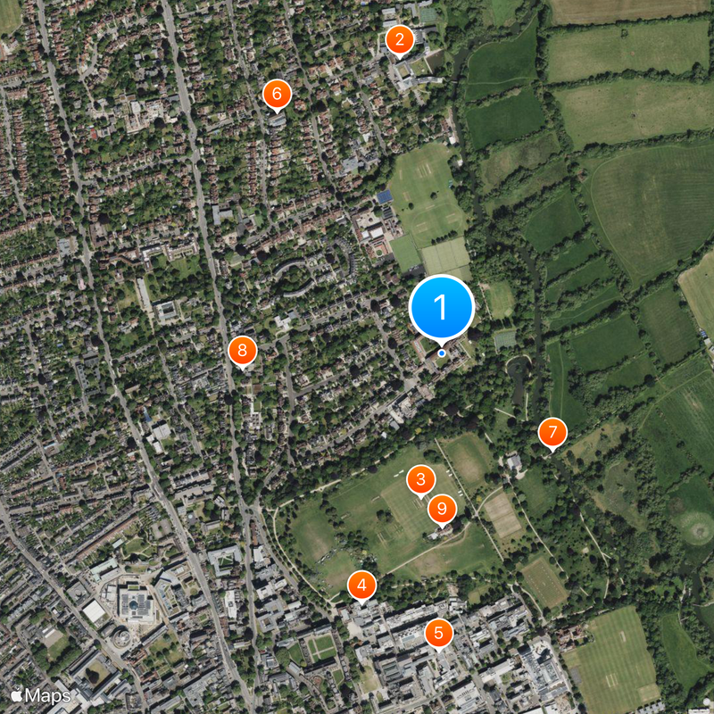 Lady Margaret Hall Map