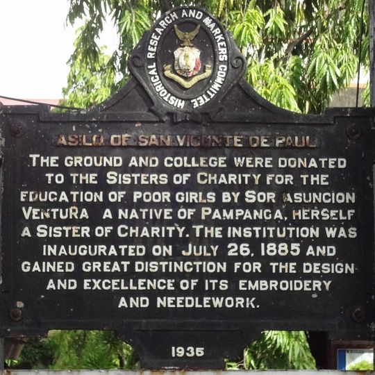 Asilo de San Vicente de Paul historical marker