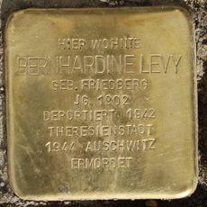 Stolperstein dedicated to Bernhardine Levy