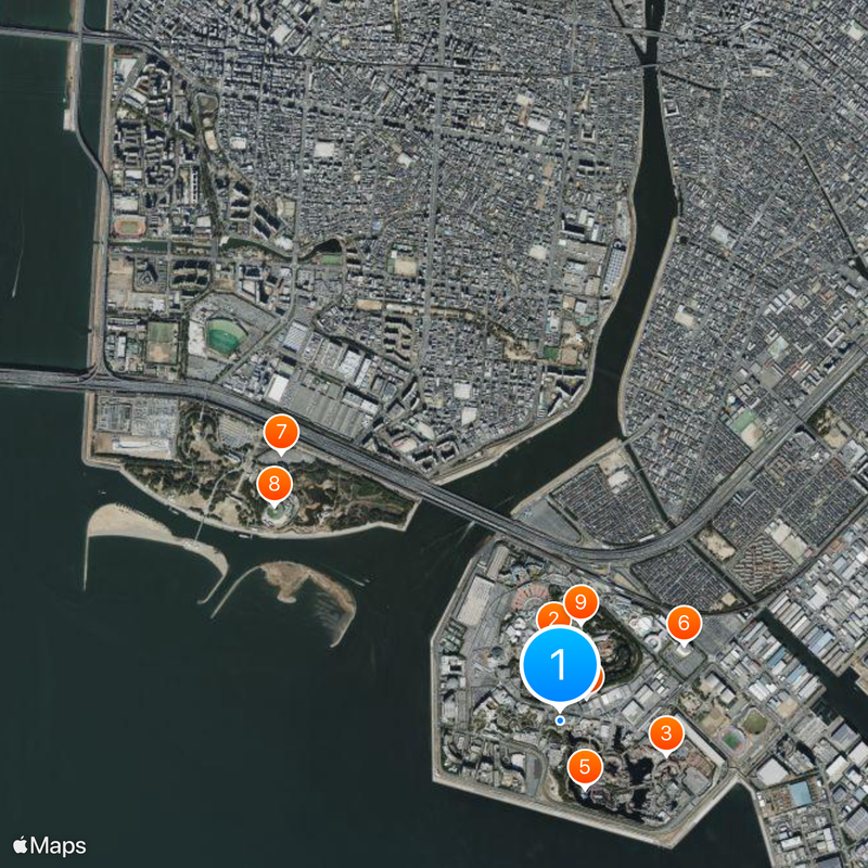 Sindbad's Storybook Voyage Map