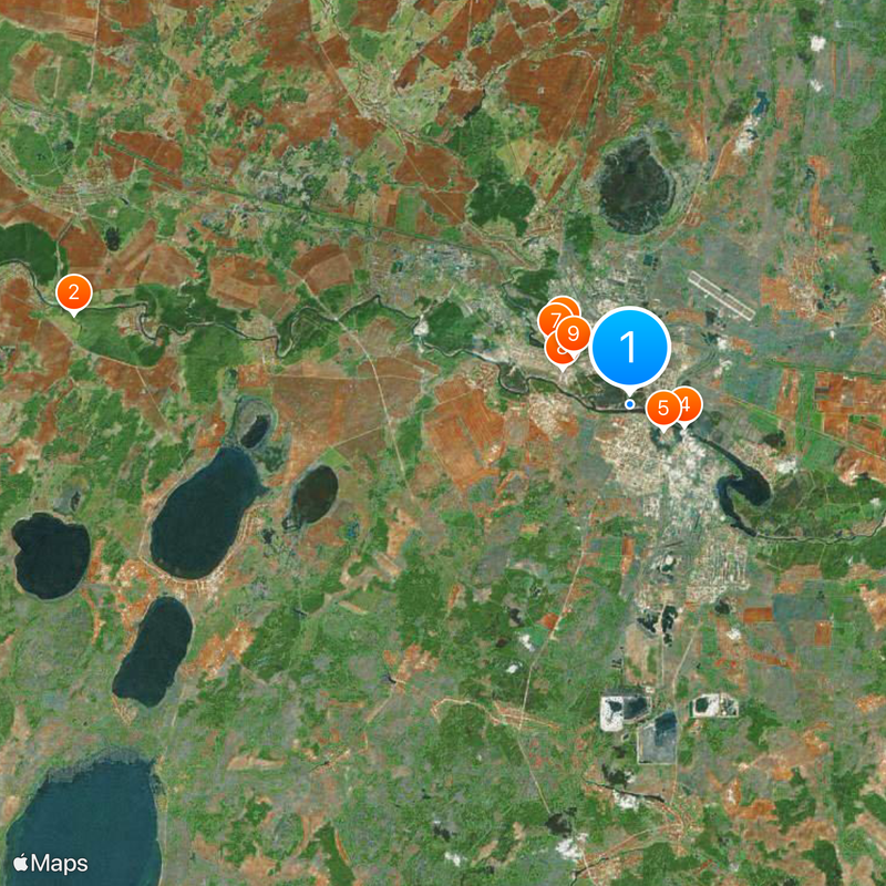 Kamieńsk Uralski Mapa