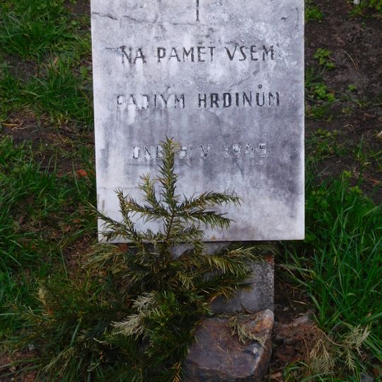 Memorial to victims of Prague Uprising in 28. pluku street