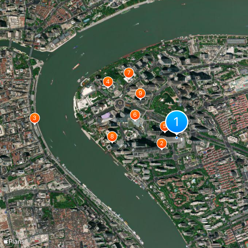 Shanghai World Financial Center Carte