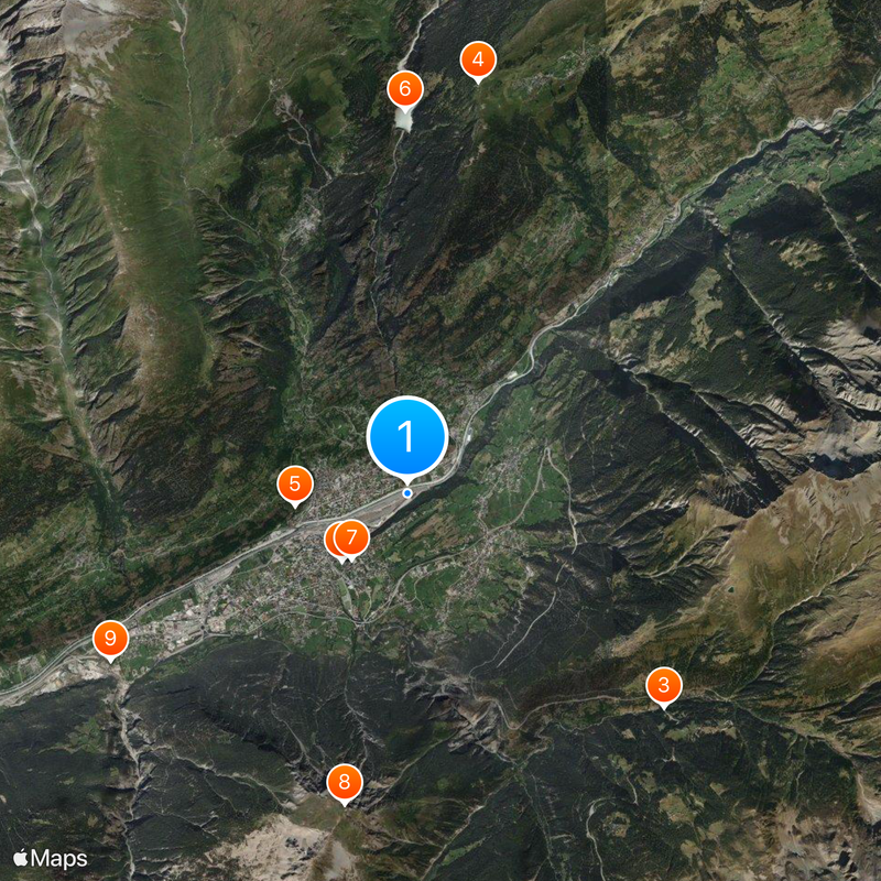 Simplon Tunnel Map