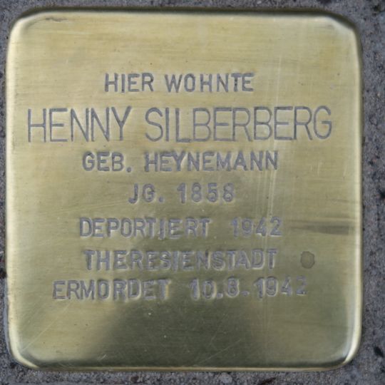 Stolperstein dedicated to Henny Silberberg