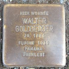 Stolperstein en memoria de Walter Goldberger