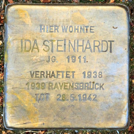 Stolperstein en memoria de Ida Steinhardt