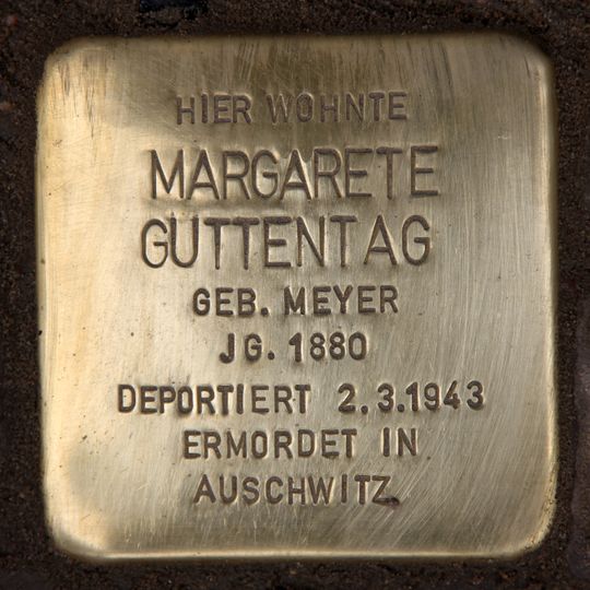 Stolperstein dedicated to Margarete Guttentag