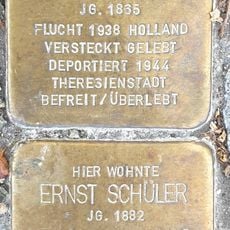 Stolperstein dedicated to Ernst Schüler
