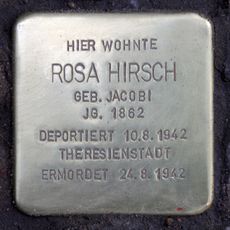 Stolperstein dedicated to Rosa Hirsch