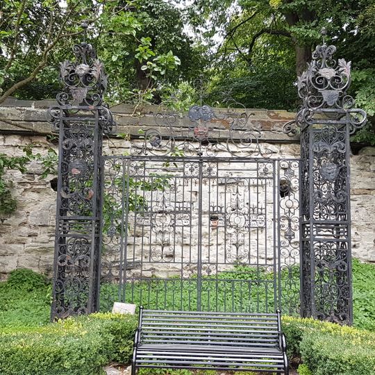 Iron Gates In Garden At Rear Of Skeffington House