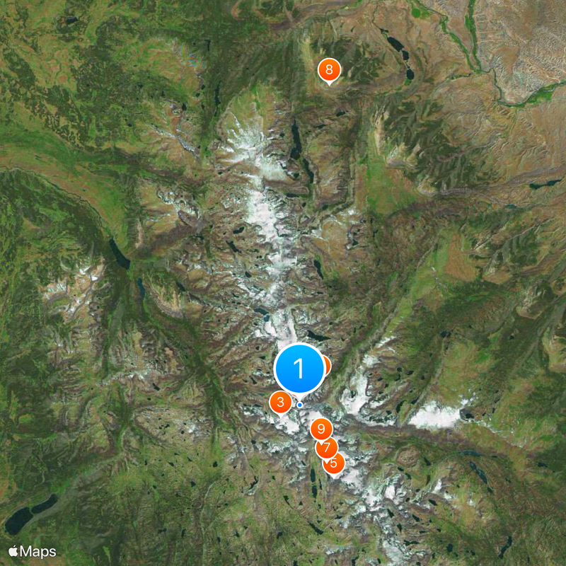 Wind River Range Map