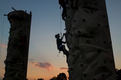 At night 0